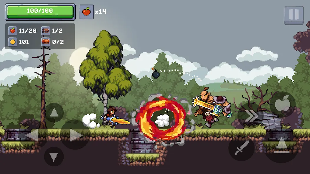 Скачать Apple Knight 2: Action Game с модом — Безлимитные монеты и открыты все уровни — скриншот 5