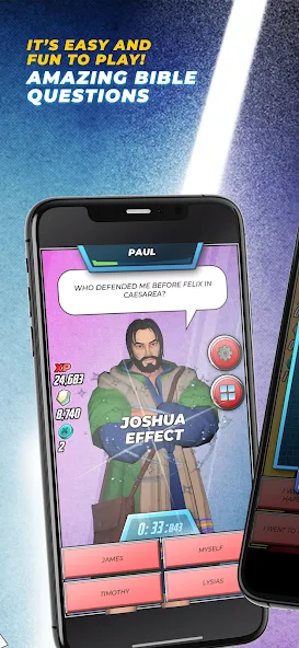 Скачать Bible Trivia Game: Heroes на Андроид — Открыты все вопросы и подсказки — скриншот 3