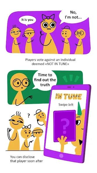 Взломанная In Tune: party game на Андроид — Открыты все музыкальные режимы — скриншот 4