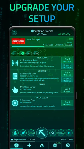 Взлом Upload Simulator — Безлимитные ресурсы и ускоренная загрузка — скриншот 2