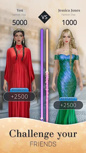 Fashion Nation: Style & Fame на Андроид — Мод Безлимитные деньги и все наряды — скриншот 3