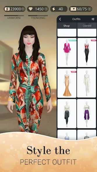 Fashion Nation: Style & Fame на Андроид — Мод Безлимитные деньги и все наряды — скриншот 4