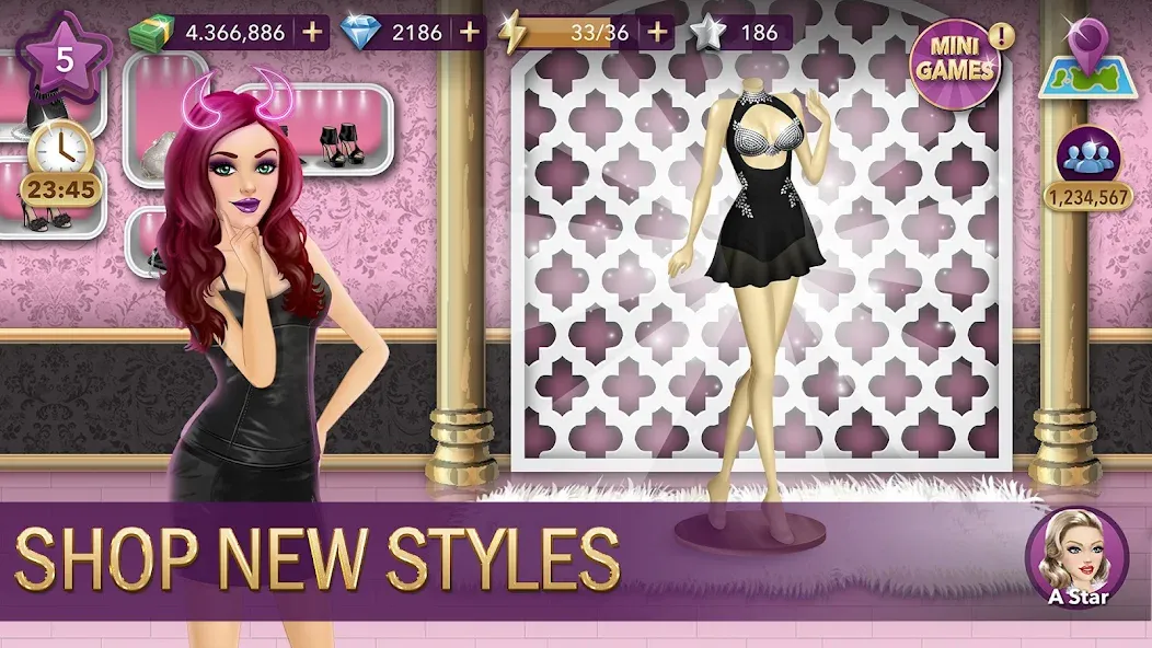 Скачать взломанную Hollywood Story®: Fashion Star — Безлимитные деньги и энергия — скриншот 5