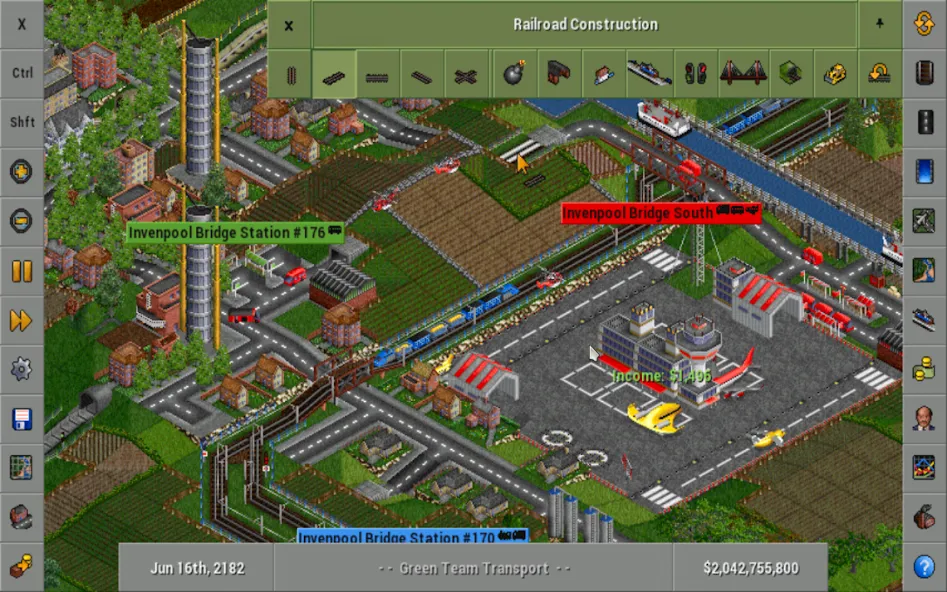 OpenTTD на Андроид — Безлимитные деньги и ресурсы — скриншот 1 OpenTTD на Андроид — Безлимитные деньги и ресурсы — скриншот 1