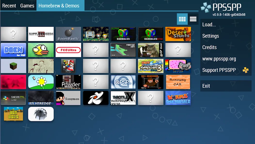 PPSSPP - PSP emulator на Андроид — Улучшенная совместимость и скорость — скриншот 2 PPSSPP - PSP emulator на Андроид — Улучшенная совместимость и скорость — скриншот 2