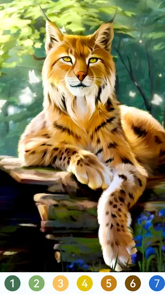 Скачать Animal Paint by Number Game MOD APK — Все животные и раскраски открыты — скриншот 2