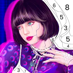 BlackPink Paint by Number Mod APK Разблокированы все раскраски и уровни — Скачать на Андроид