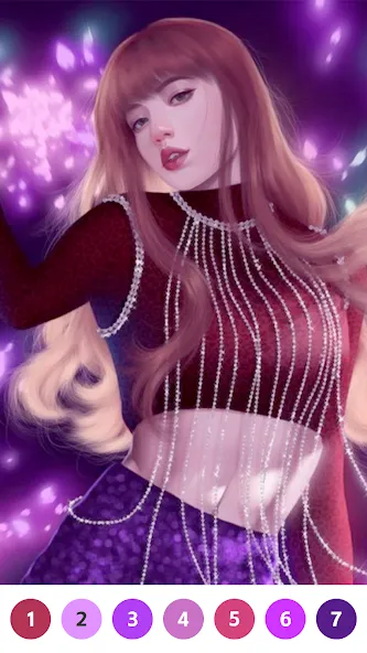 KPOP Paint by Number Coloring MOD APK — Без рекламы и все раскраски открыты — скриншот 4