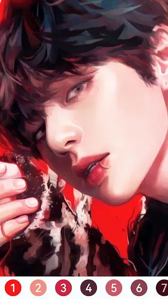 KPOP Paint by Number Coloring MOD APK — Без рекламы и все раскраски открыты — скриншот 5