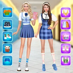College Dress Up for Girls MOD APK на Android — Открыты все наряды и аксессуары