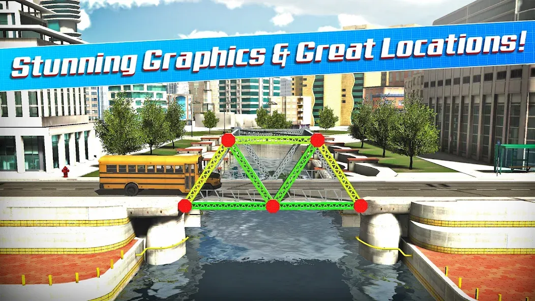 Взломанная Bridge Construction Simulator на Андроид — Безлимитные деньги и все уровни открыты — скриншот 2