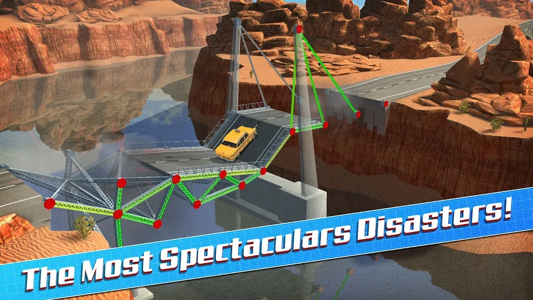 Взломанная Bridge Construction Simulator на Андроид — Безлимитные деньги и все уровни открыты — скриншот 3