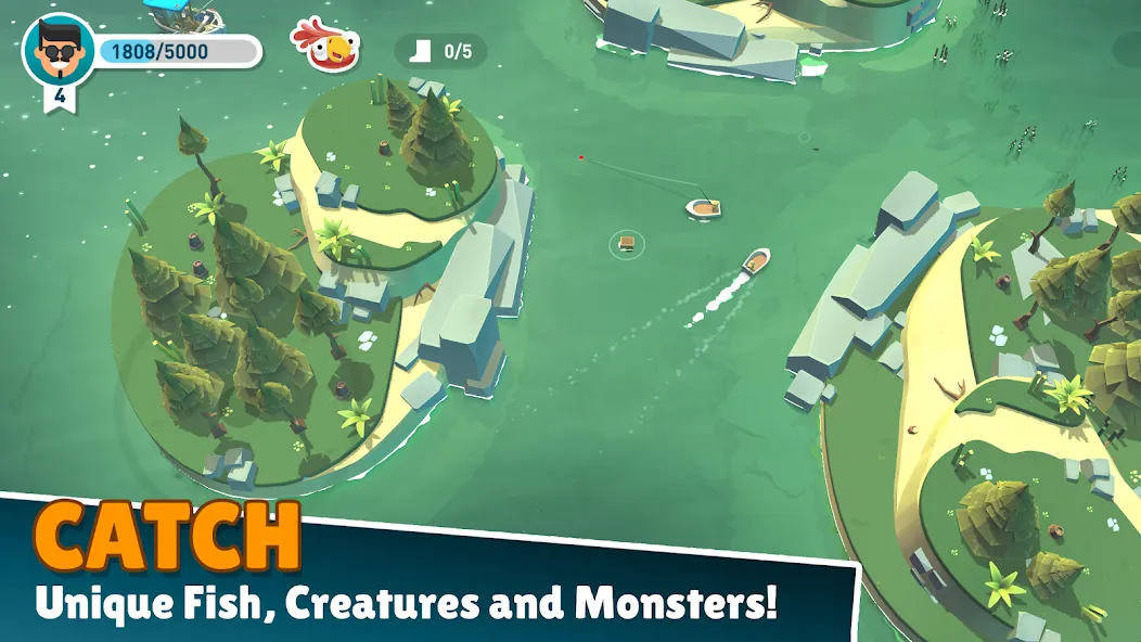 Creatures of the Deep: Fishing на Андроид — Безлимитные деньги и ресурсы — скриншот 2