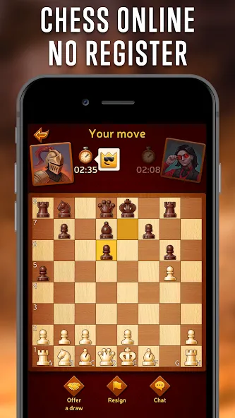 Скачать Chess Online - Clash of Kings MOD APK — Безлимитные деньги и открытые фигуры — скриншот 2