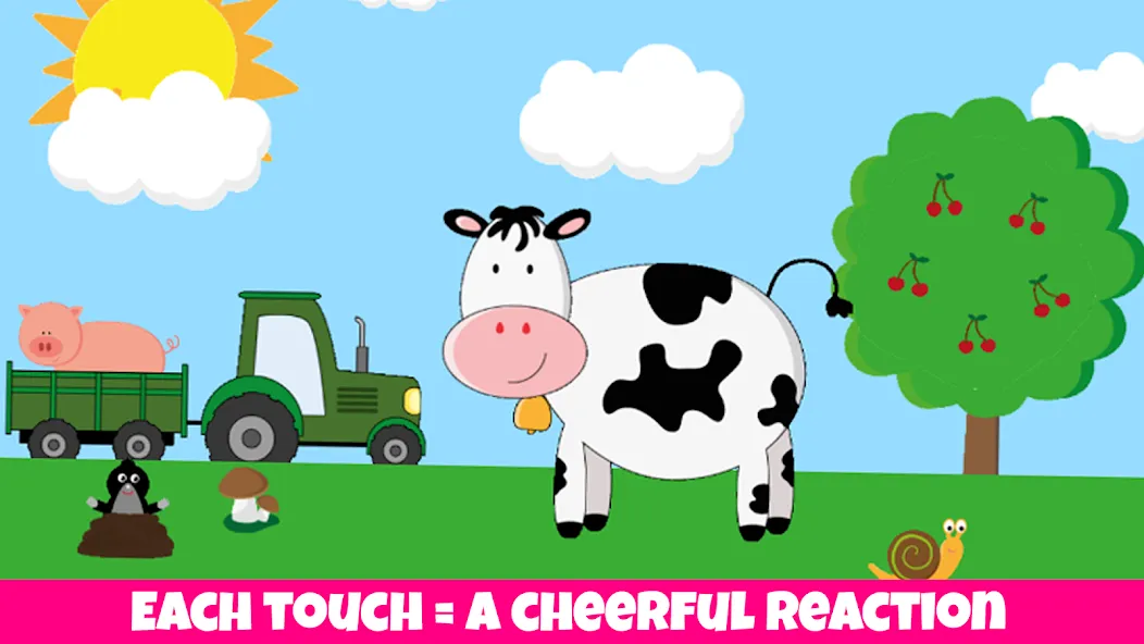 Animals, kids game from 1 year — Мод: Все животные разблокированы — скриншот 1