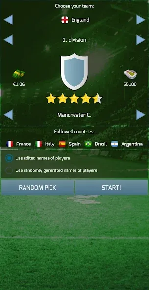 True Football 3 MOD — Безлимитные деньги и энергия на Андроид — скриншот 1