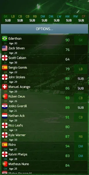 True Football 3 MOD — Безлимитные деньги и энергия на Андроид — скриншот 3
