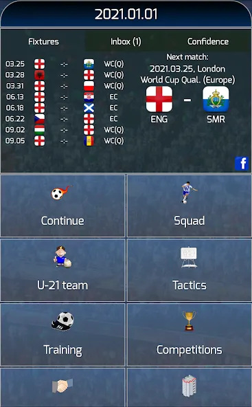 Скачать True Football National Manager на Android — Безлимитные деньги и все команды открыты — скриншот 1