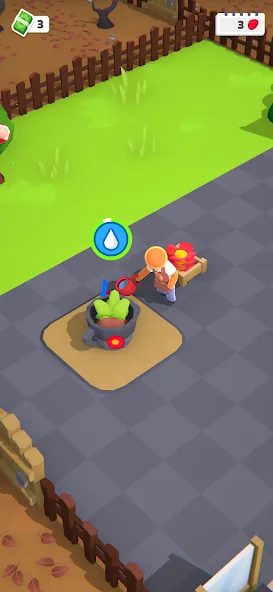 Скачать Flower factory tycoon (Мод: Безлимитные деньги и цветы) на Андроид — скриншот 3