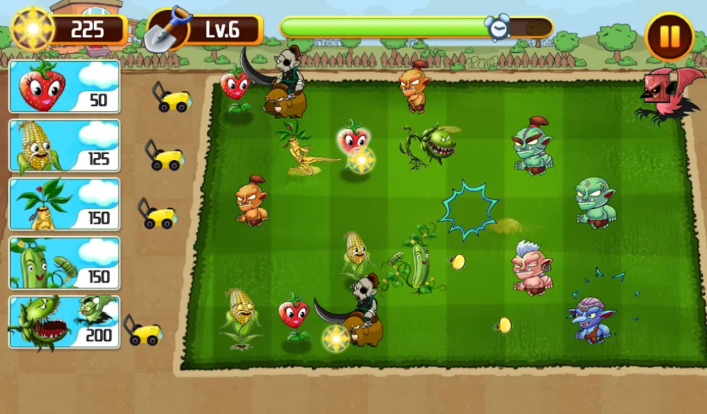 Plants vs Goblins 4 — Мод: Безлимитные монеты и открыты все уровни — скриншот 1