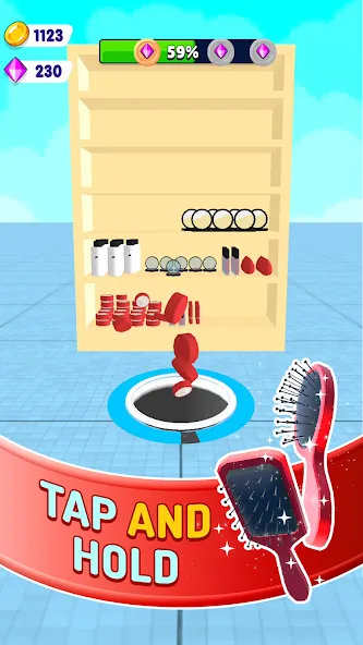 Скачать взлом Hole and Fill: Collect Master! на Андроид — Безлимитные деньги и всё открыто — скриншот 4
