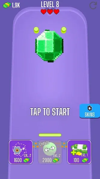 Взломанная Saw Brick Crusher – Pong 3D на Андроид — Разблокированы все уровни и скины — скриншот 2 Взломанная Saw Brick Crusher – Pong 3D на Андроид — Разблокированы все уровни и скины — скриншот 2