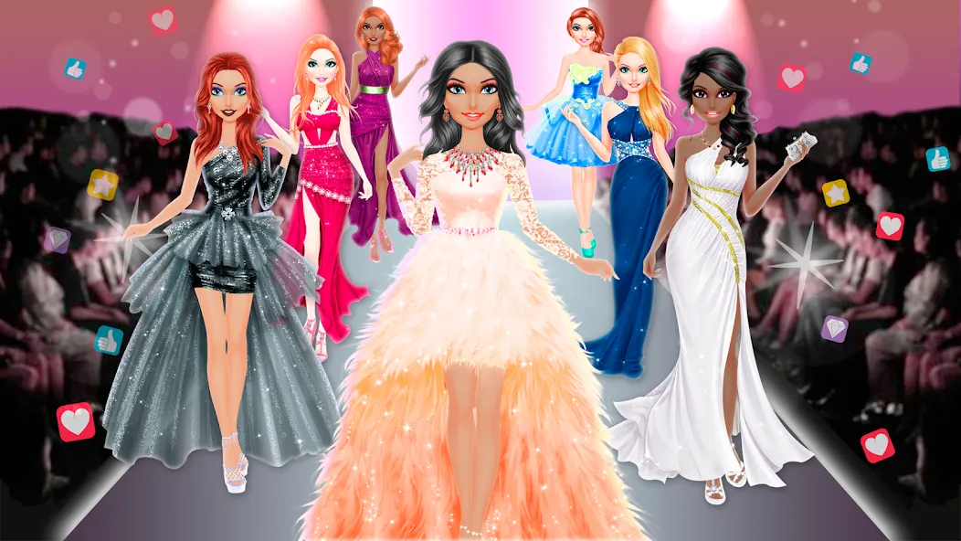 Взлом Makeup games makeover dress up — Безлимитные монеты и все наряды — скриншот 2