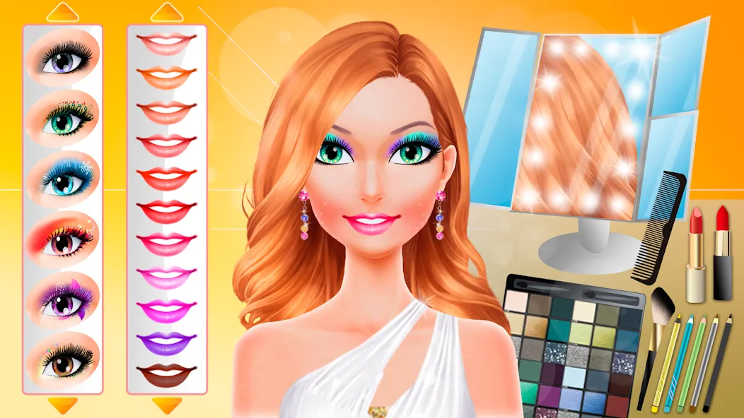 Взлом Makeup games makeover dress up — Безлимитные монеты и все наряды — скриншот 3