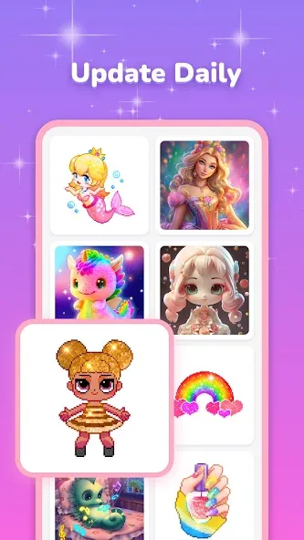 Скачать Pixel Coloring-Color by number MOD APK — Без рекламы и все цвета открыты — скриншот 2