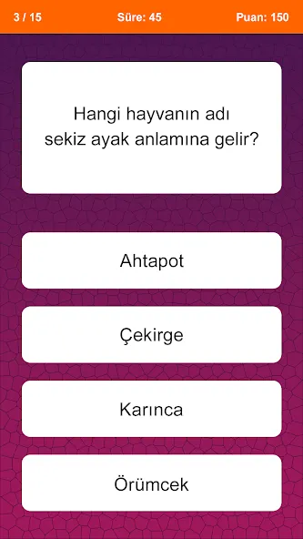 Bilgi Yarışması на Андроид — Безлимитные подсказки и правильные ответы — скриншот 1