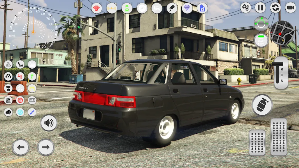 Lada 2110: Urban Simulator (Мод Безлимитные деньги и топливо) — скриншот 3