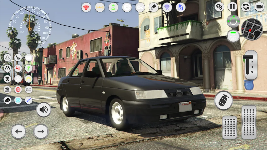 Lada 2110: Urban Simulator (Мод Безлимитные деньги и топливо) — скриншот 5