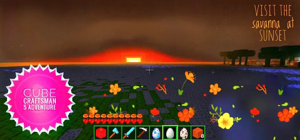 Cube Craftsman 5 Adventure Mod APK Новые приключения и редкие ресурсы — Скачать на Андроид — скриншот 2
