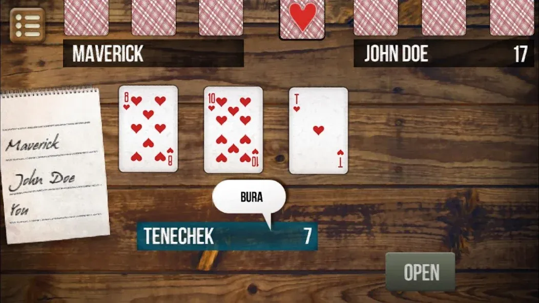 Скачать Burkozel (Bura] the card game (Мод: Безлимитные монеты и открыты все карты) на Андроид — скриншот 3