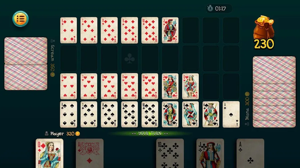 Nine Card Game online offline на Андроид — Мод Разблокированы все режимы и карты — скриншот 1