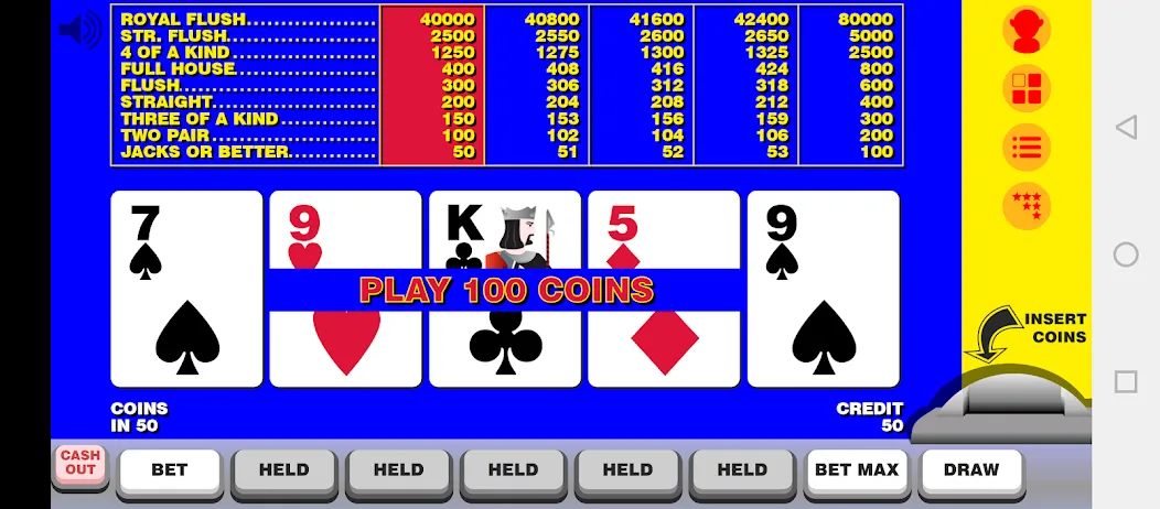 Скачать Video Poker with Double Up на телефон — Безлимитные монеты и двойная ставка — скриншот 1 Скачать Video Poker with Double Up на телефон — Безлимитные монеты и двойная ставка — скриншот 1