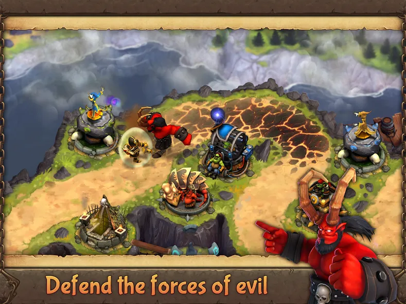 Evil Defenders на Андроид — Безлимитные деньги и усиленная защита — скриншот 1
