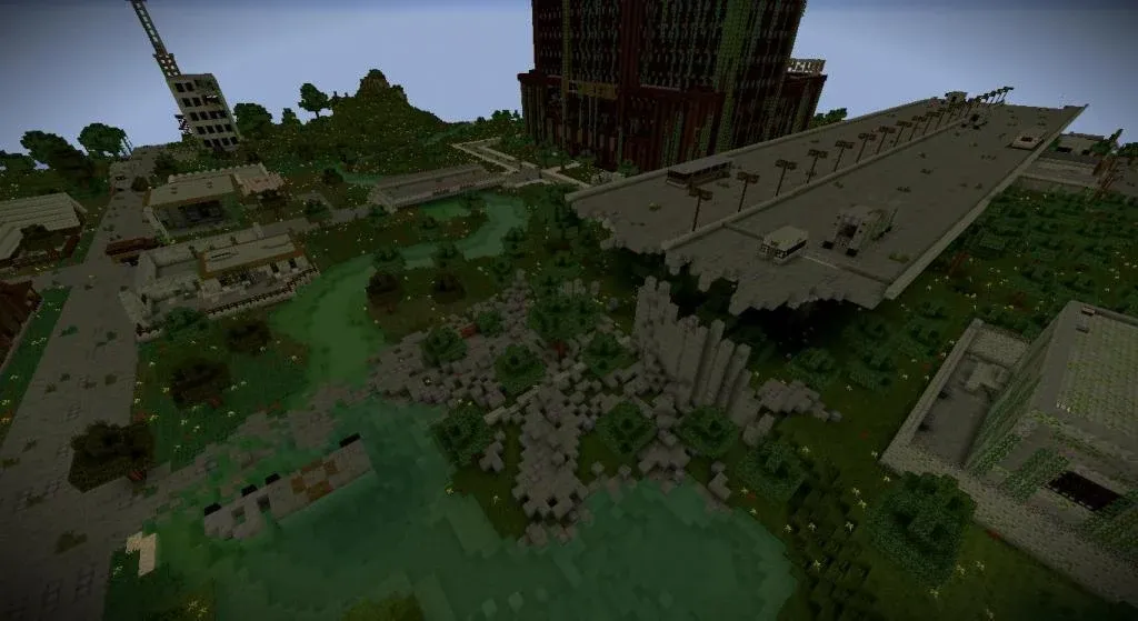 Скачать Zombie Apocalypse map for MCPE с модом — Зомби-апокалипсис для выживания — скриншот 3