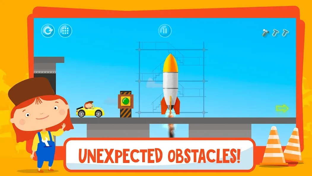 Скачать McWheelie logic games for kids на Андроид — Открыты все уровни и машины — скриншот 3