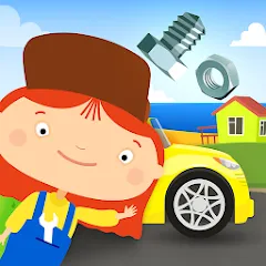 Скачать McWheelie logic games for kids на Андроид — Открыты все уровни и машины