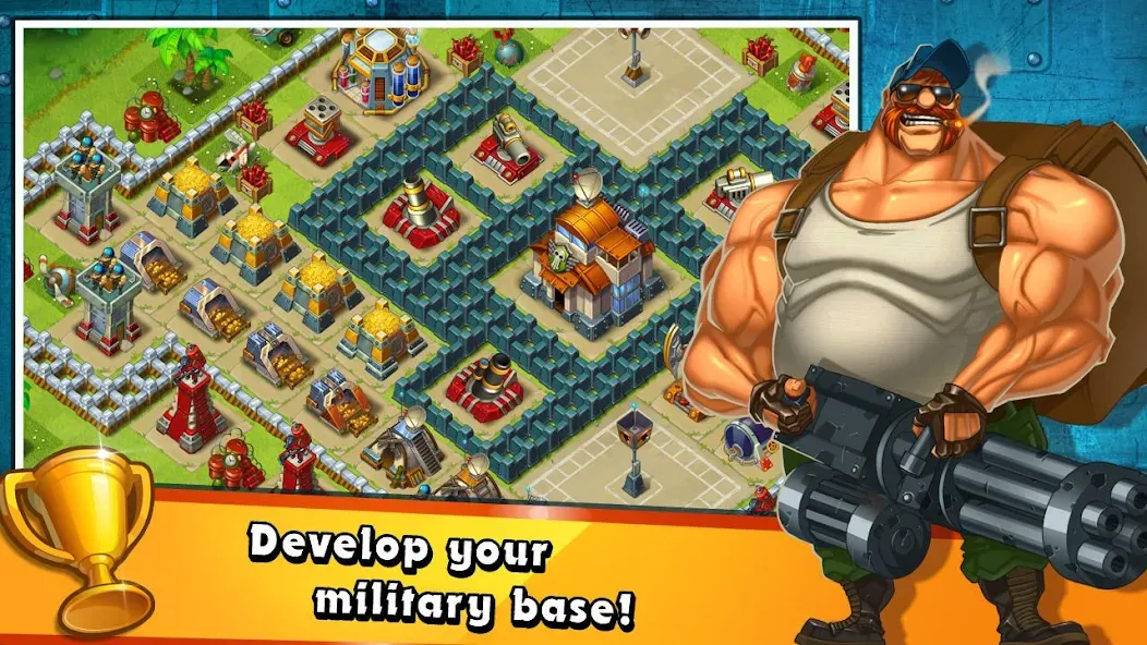 Jungle Heat: War of Clans (Мод Безлимитные ресурсы и алмазы) — скриншот 4
