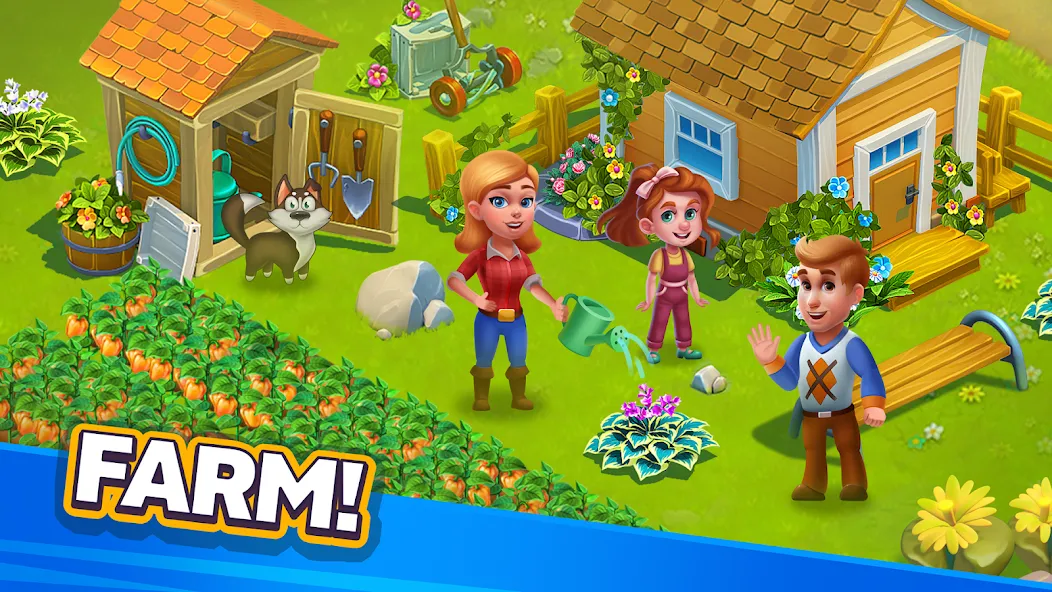 Golden Farm — Взломанная версия (Безлимитные монеты и ресурсы) — скриншот 3