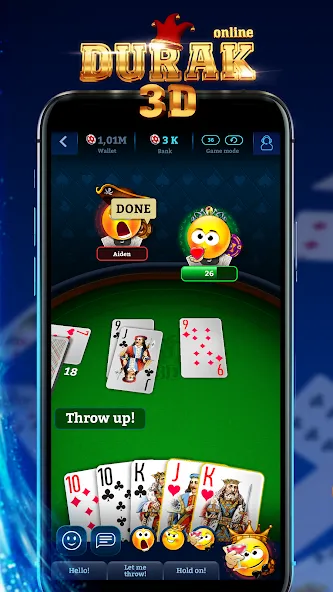 Durak Online 3D MOD APK на Android — Без рекламы и быстрый прогресс — скриншот 1