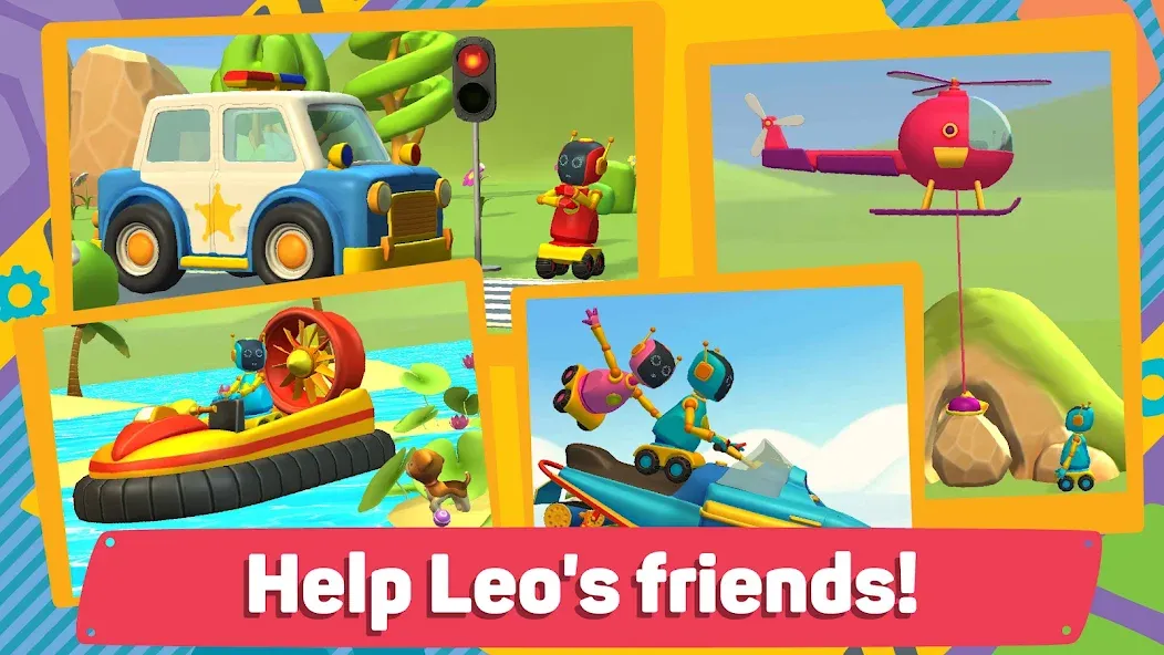 Скачать Leo 2: Puzzles & Cars for Kids с модом — Безлимитные деньги и все машины открыты — скриншот 2