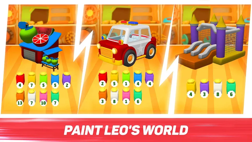 Скачать взлом Leo Runner: car games for kids на Андроид — Безлимитные деньги и все машины открыты — скриншот 3 Скачать взлом Leo Runner: car games for kids на Андроид — Безлимитные деньги и все машины открыты — скриншот 3