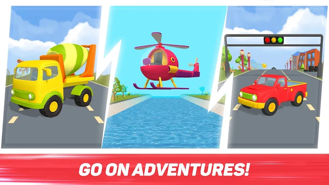Скачать взлом Leo Runner: car games for kids на Андроид — Безлимитные деньги и все машины открыты — скриншот 4 Скачать взлом Leo Runner: car games for kids на Андроид — Безлимитные деньги и все машины открыты — скриншот 4