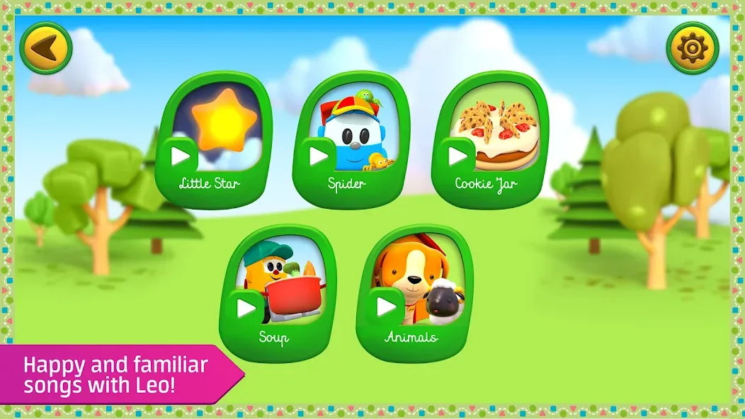 Leo kids songs and music games (Мод Все песни и игры открыты) — скриншот 4