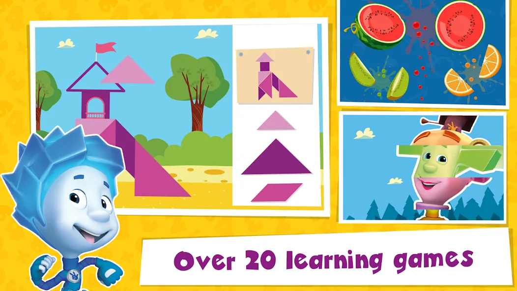Скачать The Fixies Math Learning Games — Последняя версия (Разблокированы все математические игры) — скриншот 1