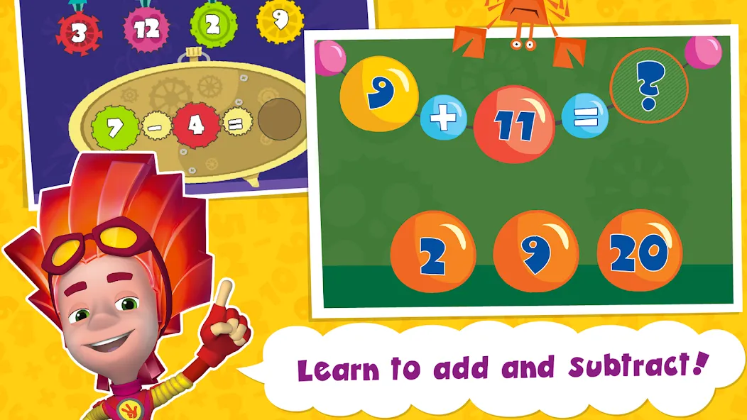 Скачать The Fixies Math Learning Games — Последняя версия (Разблокированы все математические игры) — скриншот 2
