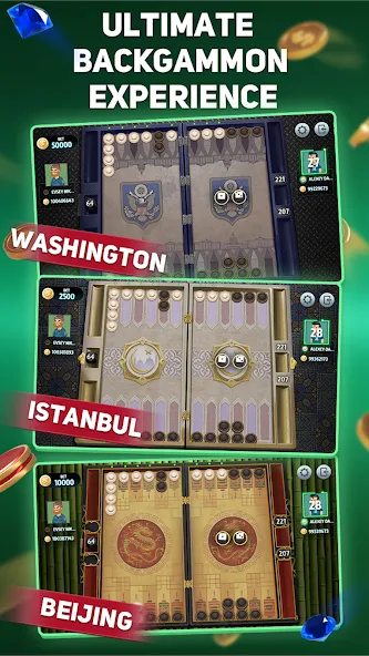 Скачать Backgammon Tournament — Модификация Безлимитные монеты и все уровни — скриншот 2 Скачать Backgammon Tournament — Модификация Безлимитные монеты и все уровни — скриншот 2